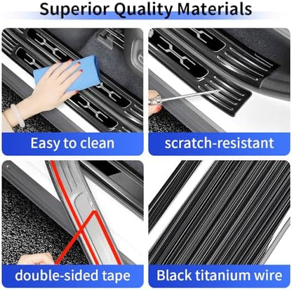 Door Sill Protector Trim for 2026 Toyota RAV4 Accessories Front and Rear Doors - Image 4