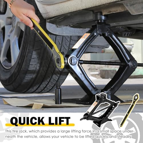 Scissor Jack for Car, 1.5T 3307lbs Capacity Scissor Car Jack Kit - Image 4