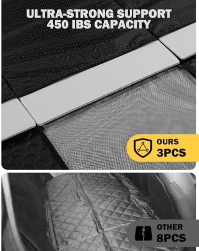 Dog Seat Cover for Back Seat, PU Dog Car Seat Cover Holds 420 lbs, Material - Image 5