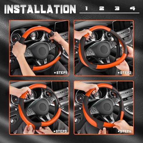 SEG Direct Steering Wheel Cover 14.5-15 inch Car Auto Interior Accessories - Image 6