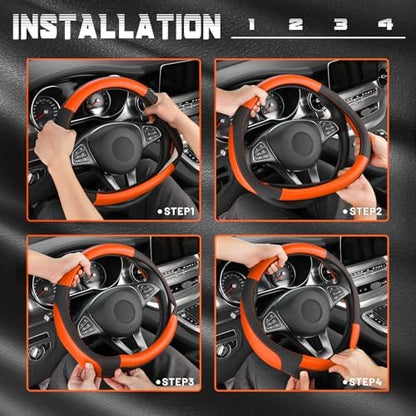 SEG Direct Steering Wheel Cover 14.5-15 inch Car Auto Interior Accessories - Image 6