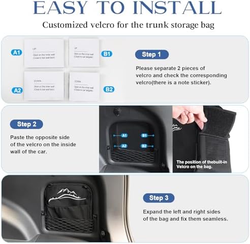 Trunk Organizer Multifunction Backpack, Upgrade Design Trunk Cubby Storage bag - Image 6
