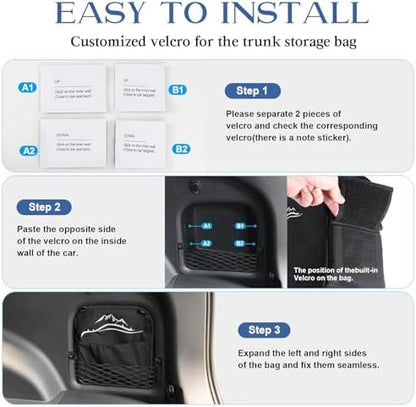 Trunk Organizer Multifunction Backpack, Upgrade Design Trunk Cubby Storage bag - Image 6