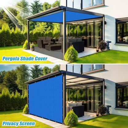 Amagenix 90% Pergola Shade Cover 12' X 12' Sun Shade Cloth - Image 5
