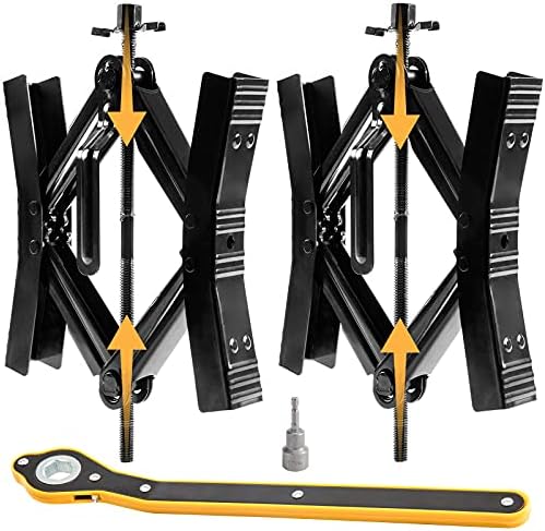 Camper Wheel Chock Stabilizer 2 Sets, Double Speed Heavy Duty Truck RV Tire by ProudPanda