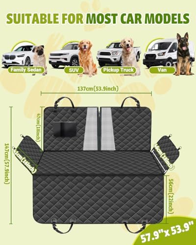 Dog Car Seat Cover, 600D Heavy Dute Car Seat Cover - Image 2