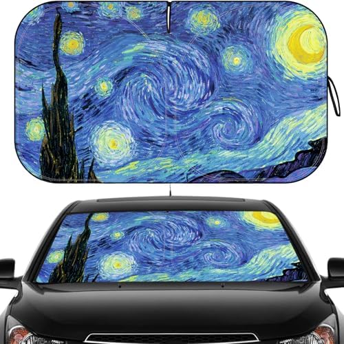 Car Windshield Sun Shade Reflective UV Foldable Front Sunshade by Tavaleu