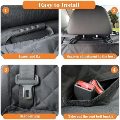 Meolsaek Dog Car Seat Cover Back Seat, Waterproof Nonslip Seat Protector - Image 6