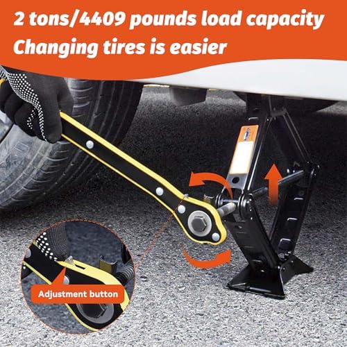 Car Jack, Car Jack and Stand Kit, Portable 2 Ton Scissor Jacks, Cars - Image 3