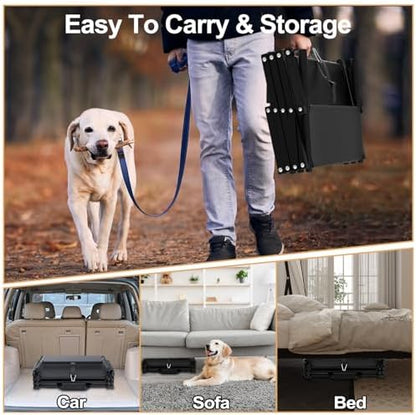 Extra Wide 20" Dog Stairs for Large Dogs, Dog Steps for Car 4 Steps - Image 6