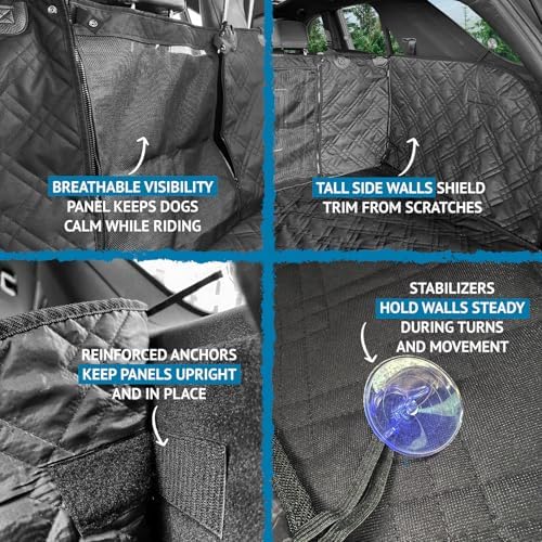 Bulldogology SUV Cargo Liner for Dogs 55"x82" Heavy Duty Complete Pet Trunk - Image 4