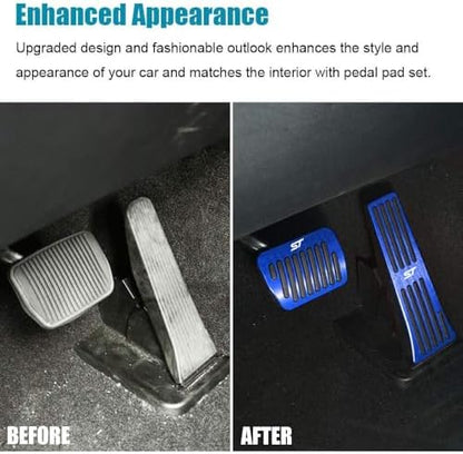 LEXLEY 2PCS Aluminum Brake Gas Pedal Covers - Image 3