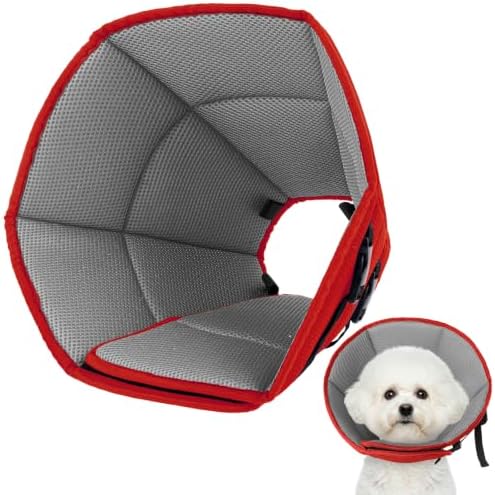Dog Cone Collar After Surgery, Adjustable Soft Recovery Cone by Allroaring