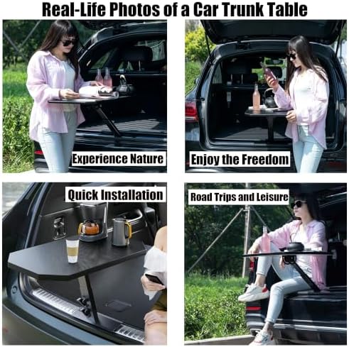 Foldable trunk table designed to fit in the trunks of most sedans and SUV - Image 3