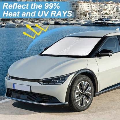 Custom Fit Kia EV6 Windshield Sunshade - Image 2