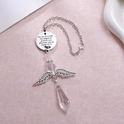 Psalm 91:11 Guardian Angel Car Charm - Image 3