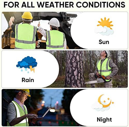 TICONN High Visibility Reflective Safety Vest - Image 5