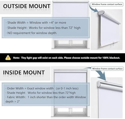 AOSKY Blackout Cordless Roller Shades - Image 6