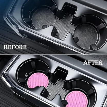 2PCS Bling Cup Holder Coaster, 2.75 Inch Auto Car Cup Holder Insert Coasters - Image 7
