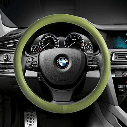 Car Steering Wheel Cover, Universal 15 Inch Premium Leather Car Steering Wheel - Image 3