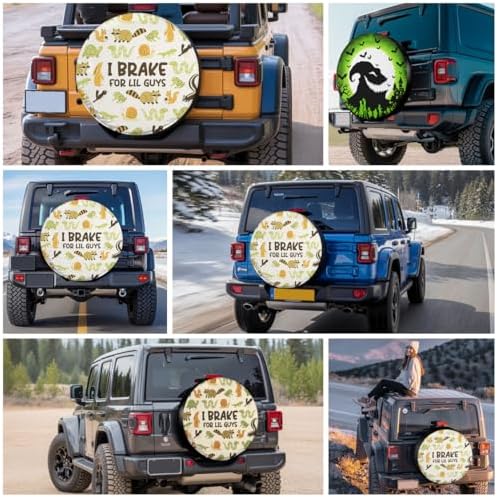 GENANY Small Animal Quote Thick PVC Leather Spare Tire Cover Size 16 - Image 7