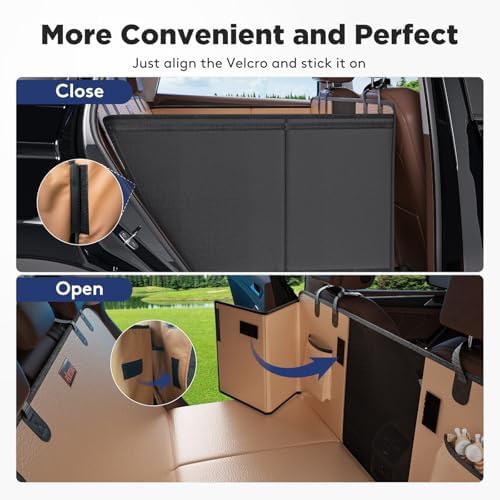 FURTIME XL Back Seat Extender for Dogs, Hard Bottom Seat Cover for Truck - Image 5