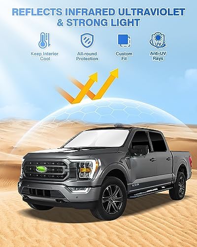 Canvcle Window Shades for Ford F150 4Door 2021-2025 2026 F-150 Accessories - Image 2