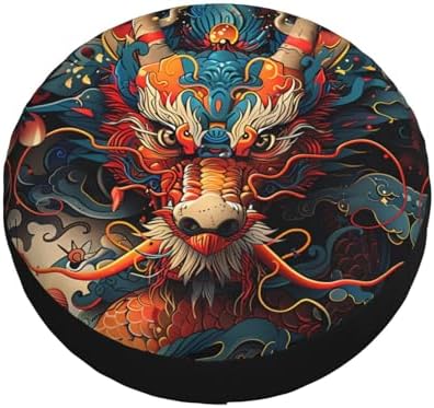 Dragon Spare Tire Cover Weatherproof Universal Wheel Protectors Wheel Covers - Image 3