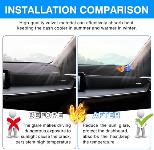 Autorder Dashboard Cover Mat for Nissan Kicks 2025 2026 Accessories Dash Cover - Image 3