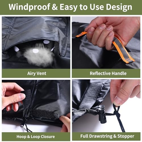 Tire Covers for Storage，Upgraded 420D Oxford Tire Covers Waterproof Outdoor - Image 4