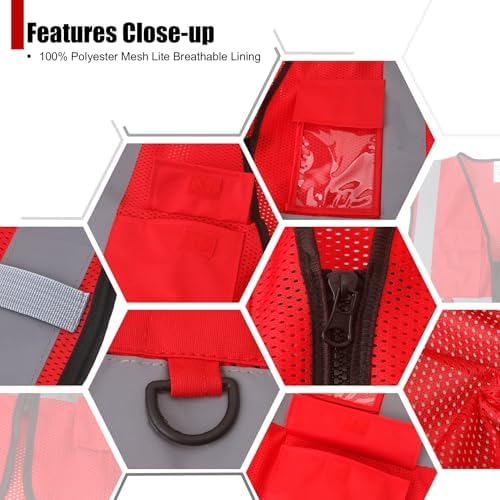 Safety Vest for Men Women Hi Vis Vest - Image 3