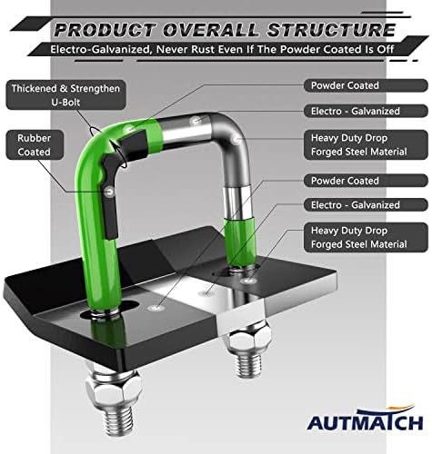 AUTMATCH Hitch Tightener Anti-Rattle Clamp - Image 5