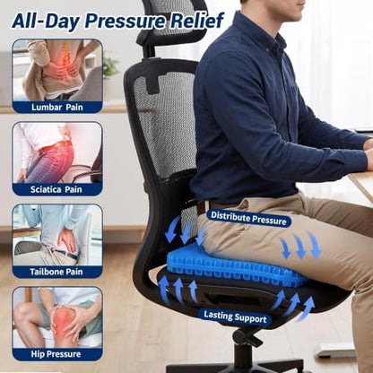 Gel Cooling Seat Cushion for Office Chair, Car Seat - Image 4