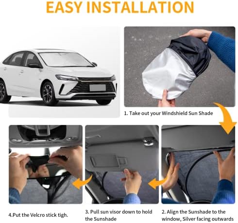 Windshield Sun Shade for Mercedes Benz E350 2017-2025 2026 SunShades Cover - Image 6