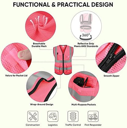 TICONN High Visibility Reflective Safety Vest - Image 2
