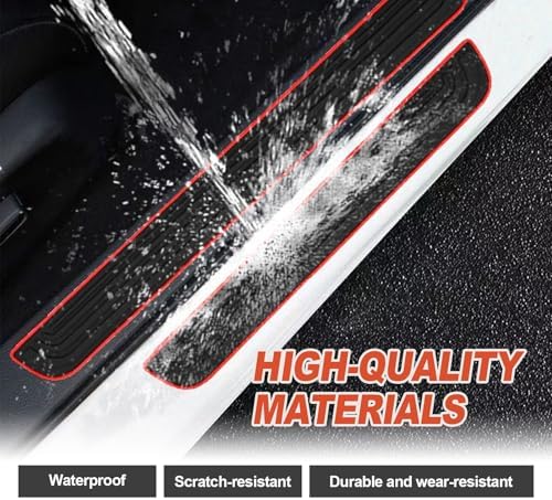 4 Pieces Universal Car Door Sill Protectors Anti Scratch and Waterproof Door - Image 7
