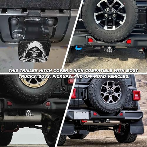 2" Trailer Hitch Cover Rubber Receiver Tube Cap Trailer Hitch Covers - Image 5