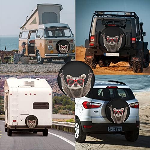Spare Tire Cover Raccoon Wheel Tire Cover Waterproof Sun Protection Universal - Image 3