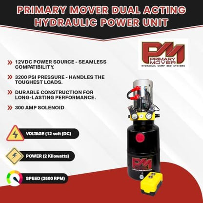 Primary Mover Hydraulic Scissor Hoist Kit -10 Ton Dump Trailer & Dump Bed Kit - Image 2