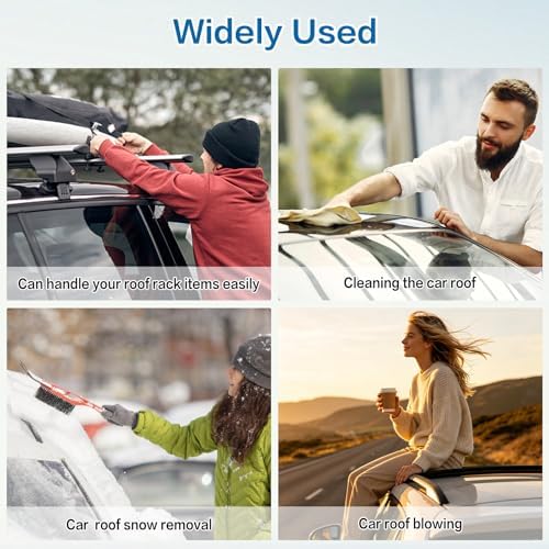 Folding Car Door Step, 400 lbs Capacity Aluminum Alloy Running Board Side Step - Image 7