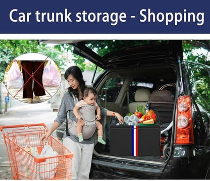 Homeve Trunk Organizer for Car, Waterproof Collapsible 3 Compartments Car - Image 6