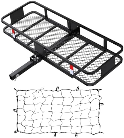 FORWODE 60x20x6 Hitch Carrier for 2 Inch Receiver, 500LB Capacity Hitch Mount by FORWODE