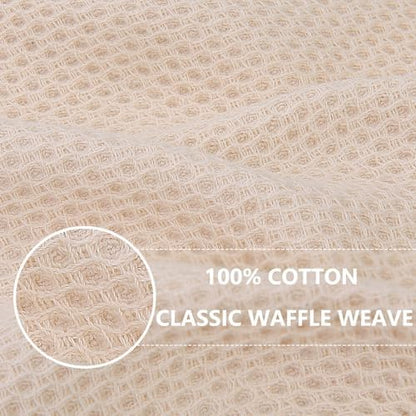Homaxy 100% Cotton Waffle Weave Kitchen Dish Towels 6-Pack - Image 2