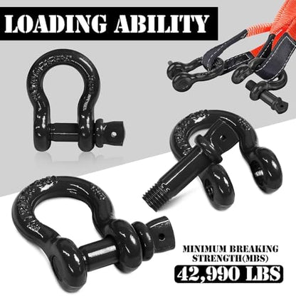 5/8" D Ring Shackle with 3/4" Screw Pin, 3.25T Working Load Limit / 19.5T - Image 3