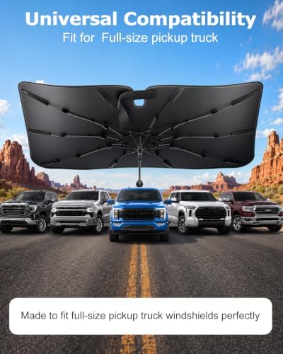 Weektic Truck Windshield Sun Shade Umbrella - Image 5
