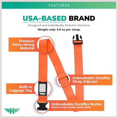 Hero Luggage Straps for Suitcases Heavy-Duty Adjustable Luggage Belt - Image 5