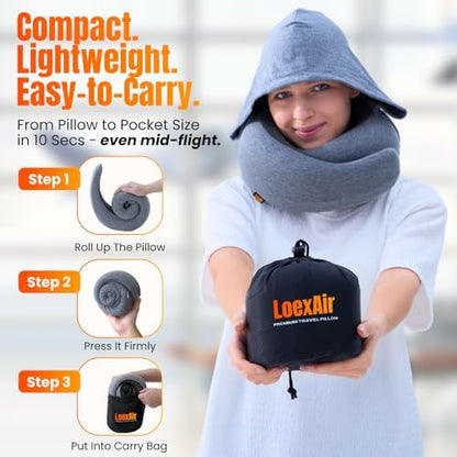LOEXAIR™ Hooded Pro Travel Pillow - Image 3