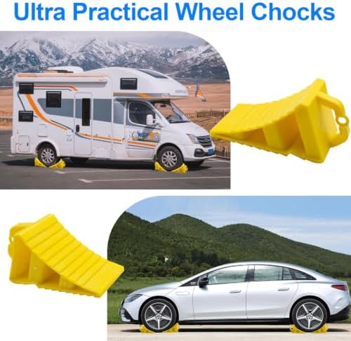 PE car Wheel Chocks, Non Slip Tire Wheel Blocks - Image 7