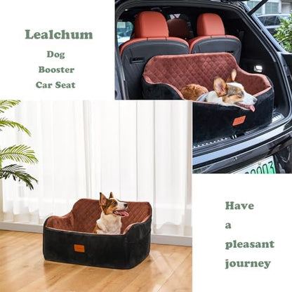 Lealchum Large Dog Car Seat, Memory Foam Cushion Car Seat - Image 6