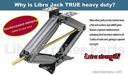 LIBRA 30" 5000lbs RV Trailer Camper Stabilizer Leveling Scissor Jacks Set 4 - Image 4